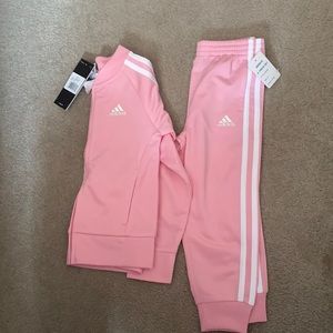 Pink Adidas track suit 3T. New with tags!